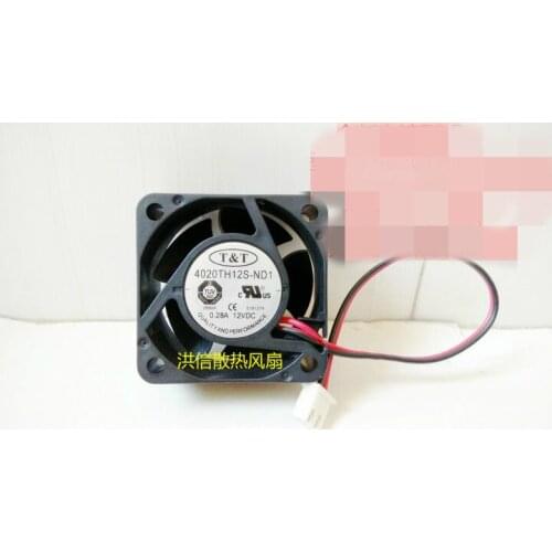 Brand new T & T 4020th12s-nd1 DC12V 0.28a 4cm 40 * 20MM cooling fan