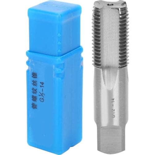 Left Hand Pipe Thread Tap Water Piping Screw Cone Pipeline Screwdriver Repair Tool G1/2in-14 HSS