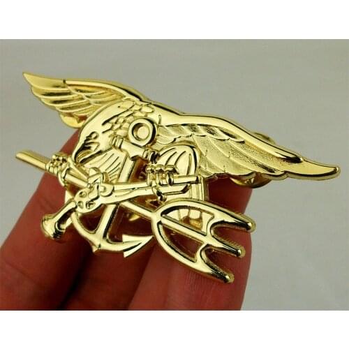 U.S. Navy SEALS Special Warfare Badge Pins US NAVY SEAL TRIDENT EAGLE BADGE PIN BROOCH