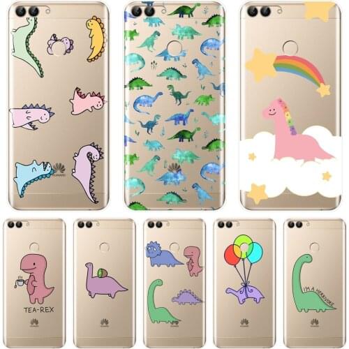 Back Cover For Huawei P9 Lite Mini P10 Plus P20 Pro P Smart Silicone Dinosaur Phone Case For Huawei P10 P20 P8 P9 Lite 2017 Case