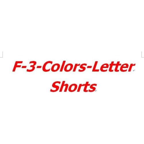 F-3-Colors-Letter Shorts Factory Best Quality Bike Race Shorts ALL SAME As Fo