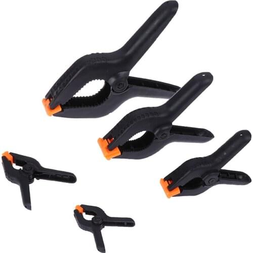 1PCS 2/3/4/6/9inch Plastic Spring Clamps DIY Woodworking Tools Nylon Clamps For Woodworking Spring Clip Photo Studio Background