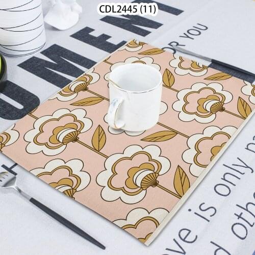 1 Piece Plant Pattern Animal Snail Printed Napkin Cloth Home Decoration Table Mat Cloth Tea Towel Coaster 42*32 Servilletas Tela