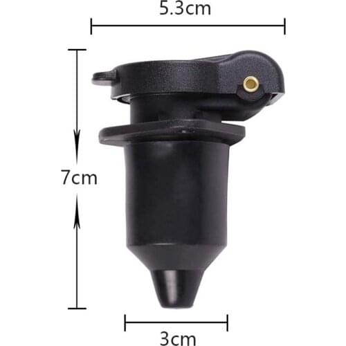 3 Pin Plug Towing Socket Connector Adapter Car Waterproof for Truck Boat