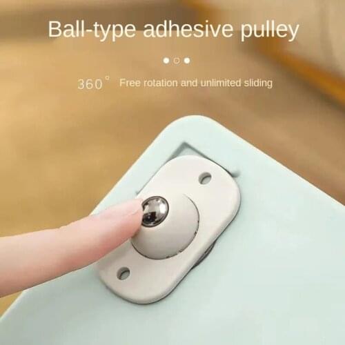 4PCS Roller Ball Transfer Bearing Caster Round Durable Bull Wheel Universal Pulleys Can Be Pasted Universal Wheel