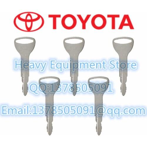 5PCS Toynew Key For Toyota Forklift Fork-Lift Heavy Equipment Ignition Starter Switch Key TOY NEW