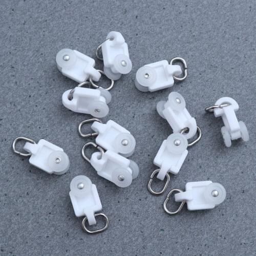 50PCS Curtain Rolle Curtain Rail Accessories Mute Hook Track Pulley Ball Hook Roller