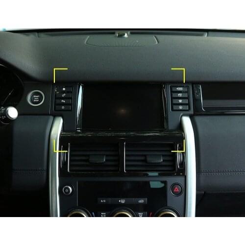ABS Chrome GPS Screen Decoration Frame Cover Trim 1Pcs For Land Rover Discovery Sport 2015-2017