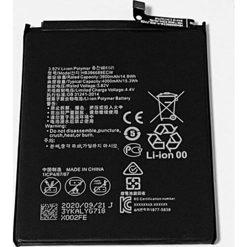 4000mAh HB396689ECW For Huawei Enjoy 8 Plus FLA-LX1 FLA-LX2 FLA-LX3 FLA-L21 FLA-L22 FLA-L23 FLA-AL10 FLA-AL20 FLA-AL00 Battery