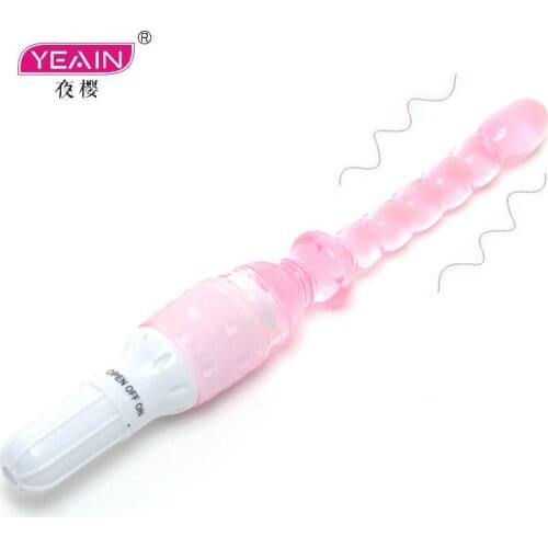 Jelly Vibrator Stick Long Anal Butt Plug Beads Silicone G-spot Massager Adults Sex Shop Sex Toys For Couples Masturbation Dildo