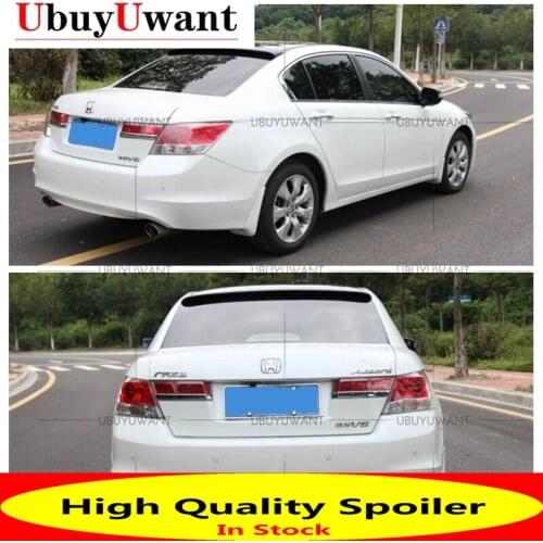 Car Tail Wing Decoration For Honda Accord 8th 2008 2009 2010 2011 2012 ABS Plastic Primer Color Rear Trunk Spoiler