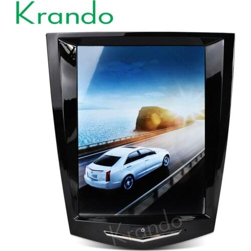 Krando Android 8.1 4G 64G 10.4" Tesla Vertical screen car GPS radio multimedia for Cadillac ATS XTS CTS SRX 2013-2017 Audio wifi