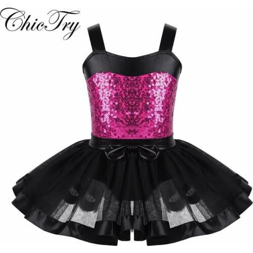 Sequins Girls Ballet Dress For Children Girls Dance Clothing Kids Fancy Party Costumes Girls Gymnastics Tutu Dancewear Clothes