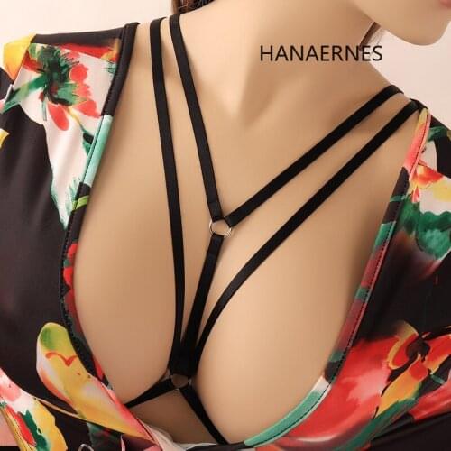 Fashion Black Sexy Women Harness Body Cage Harajuku Gothic Cage Bra Dance Carnival Body Bondage Lingerie