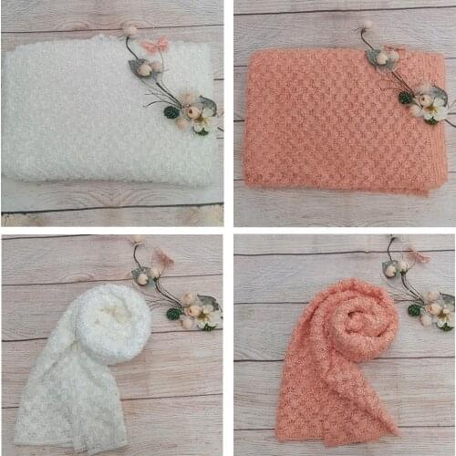 Don&Judy Newborn Photography Props Soft Blanket Baby Wrap Blanket Backdrop Fabrics Shoot Studio Accessories Photo Shooting 2021