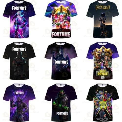 Fortnite 2021 Men and Women NEW Battle Royale Victory Kids Tops Girls Boys Clothes Harajuku Tshirt Children Hero 3d T-shirt