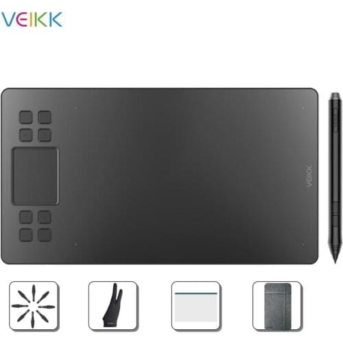 VEIKK A50 Graphics Drawing Tablet with 8192 Pressure Sensitivity(Battery-Free Passive Pen) Digital Tablet Computer Peripherals