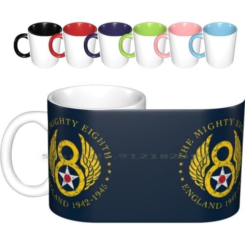 Mighty Eighth-8th Air Force Ceramic Mugs Coffee Cups Milk Tea Mug 8th Air Force Mighty Eighth Air Force Mighty Eighth Air Force
