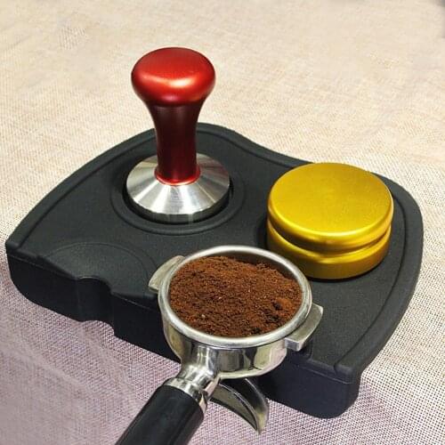 Coffee Tamper Mat Anti-Slip Portable Silicone Espresso Latte Art Barista Coffee Mat for Kitchen