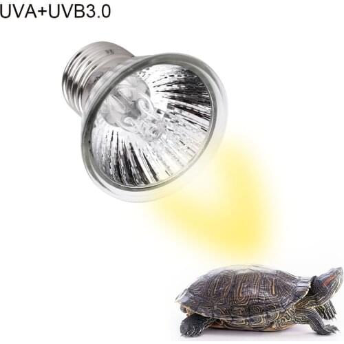 1Pc Heating Lamp UVA+UVB 3.0 Reptile Lizards Lamp Bulb Turtle Basking UV Light Pet Temperature Controller Tool 25/50/75W
