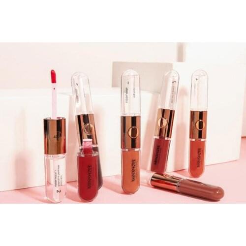 New Matte Lip Glaze With 6 Colors Creative Holding Fog Surface Does Not Fade Waterproof Long-lasting Big Name Parity Lip Gloss