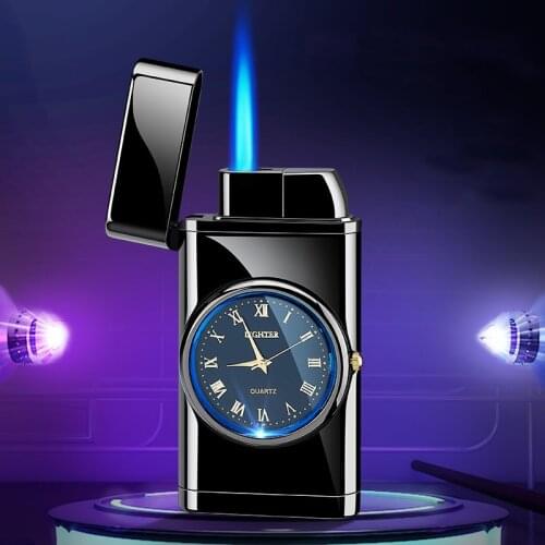 Multifunction watch Jet Gas Lighter Turbo Lighter Gadgets for Men Cigarette Lighter Metal Lighters Smoking Accessories