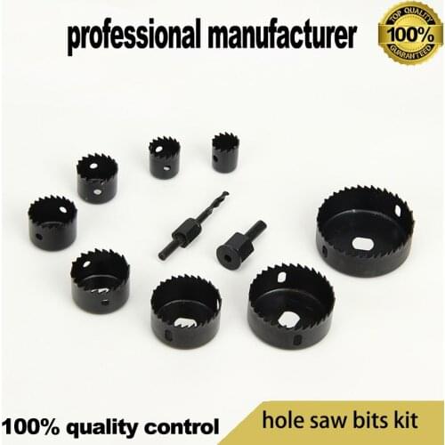 Hole saw bits kit Woodworking hole set 8PC plasterboard lamp hole reaming tool Thin wood board plastic hole reamer