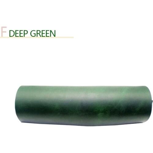 Genuine Leather 2.0 mm New crazy horse leather cow skin first layer material leather craft DIY Deep Green color