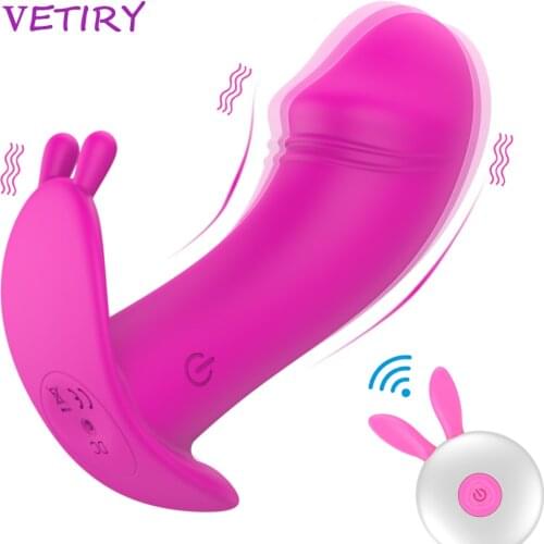 Wearable Dildo Vibrator Remote Control Vagina Orgasm Panties for Women Clitoris Stimulator Sex Toys for Women 12 Speed G Spot