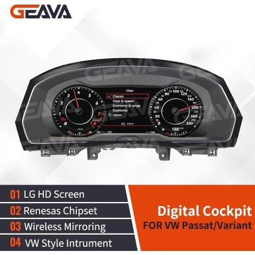 Digital Dashboard Panel Virtual Instrument Cluster CockPit HD Dashboard Display LCD Speedometer For Volkswagen Passat Variant