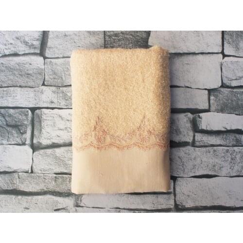 Land Of dowry Elfida Embroidered Dowries Towel Salmon