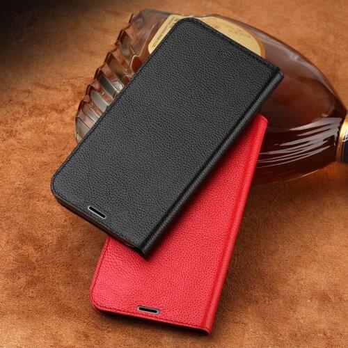 Luxury brand phone case ultra-thin small litchi texture clamshell phone cover For iPhone 8 full manual custom processing