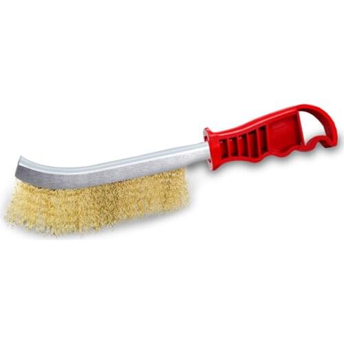 Cleaning Brush Outdoor BBQ Accessories Knife-Shaped Steel Wire Brush Barbecue Grill Washing Tool with Handle