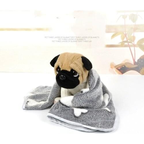 Dog Blanket Large Dog Warm Coral Fleece 90 110 CM Warm Sleeping Comfortable Soft Elephant Panda Print Eco Friendly Puppy Blanket