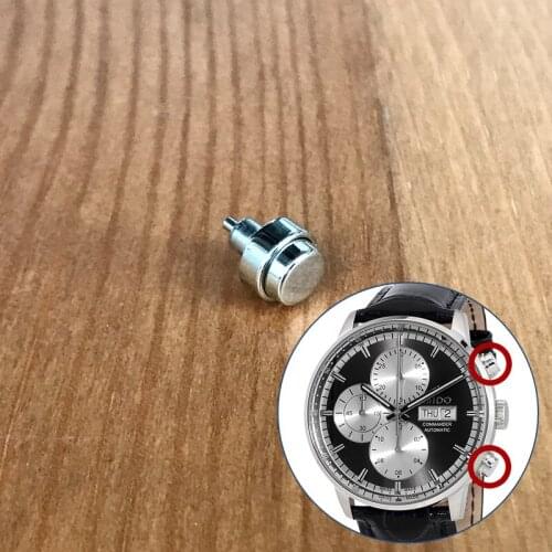 Steel pusher button for MIDO Commander II 42.5mm M016.414 automatic watch parts tools
