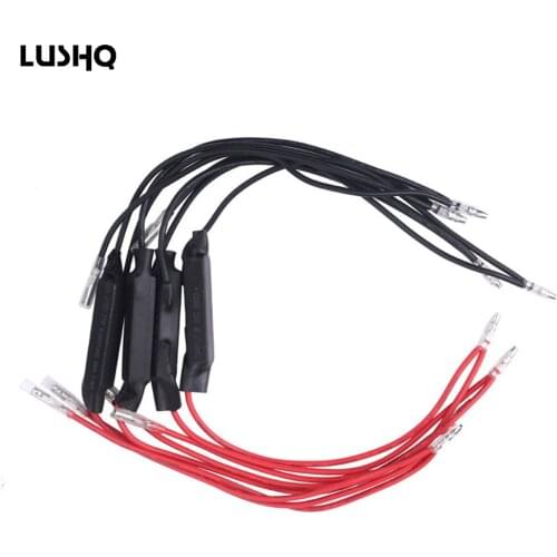 LUSHQ 1/4pcs 12V 10W 10 Ohm Universal Motorcycle Flasher LED Turn Signal Indicator Resistor Adaptor Fix Error for Turn Signal