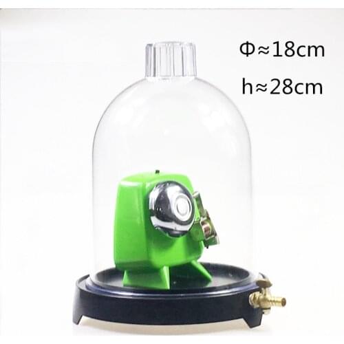 Vacuum Hood Suction Disc Bell in Vacuum Laboratory Plastic Jar Sound Physics Scientific Experimental Tool
