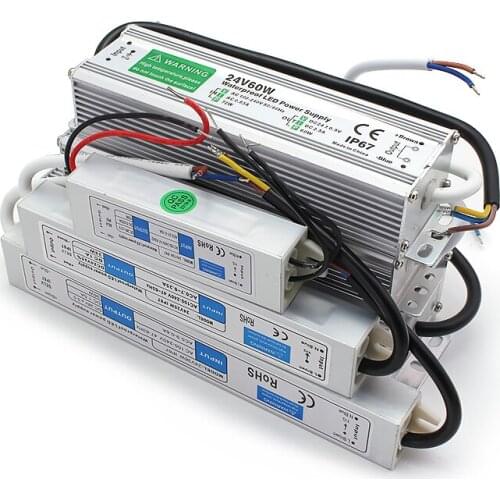 12V Power Supply DC IP67 Waterproof AC DC Lighting Transformers Power Supply 12 V Volt 10W 20W 25W 30W 45W 50W 60W 80W 120W 150W