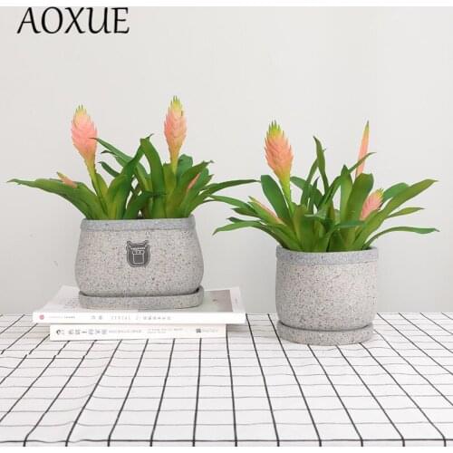 High quality Diy home decoration artificial fake flower succulent plants indoor simulation plants plastic fake flowers pineapple
