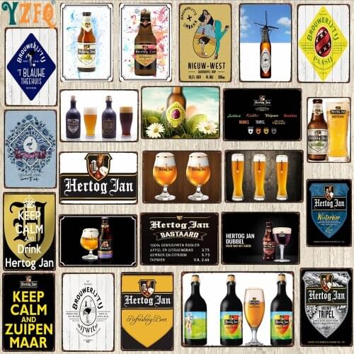 [YZFQ ]Belgian Beer Tin Signs Plaque Metal Vintage Poster Wall Bar Home Pub Art kitchen BBQ Restaurant Decor 30X20CM DU-8355A