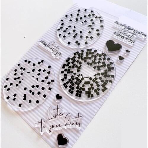 Background Transparent Clear Silicone Stamp Seal DIY Scrapbooking photo Album Decorative C0685