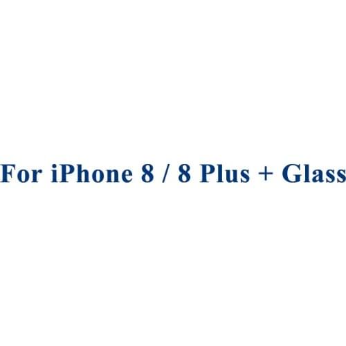 LCD Display Touch Panel Front Glass For iPhone 8 8 Plus Front Outer Glass + Frame Touch Screen Front Glass Replacement