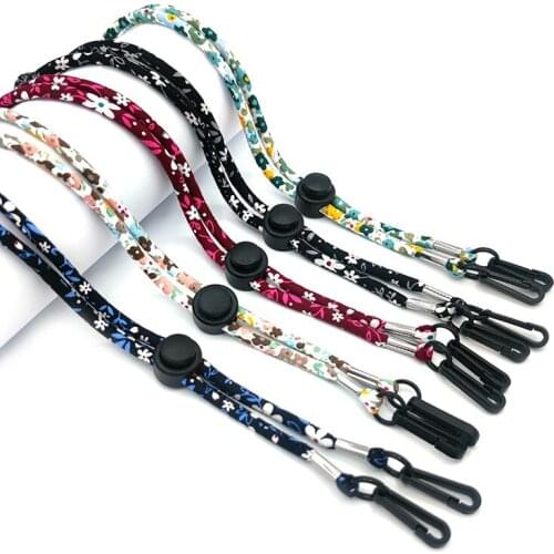 1PCS Adjustable Mask Lanyard Mask Holder Hanging Hook Storage Cotton Artifact Portable Chain Safety Anti-Drop Traceless Ear 70cm