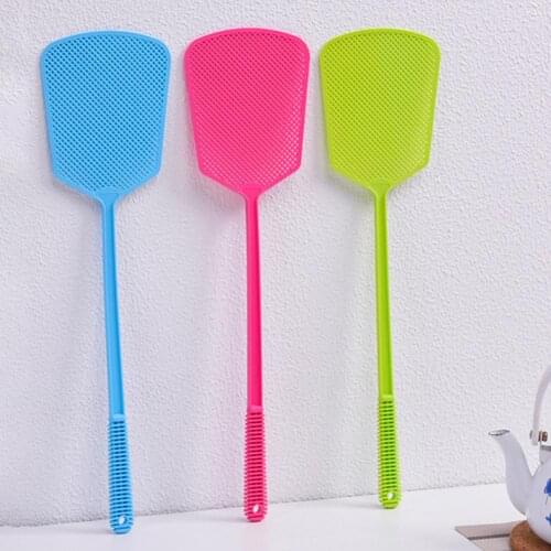 4 Pcs High Quality Non-toxic And Odorless Fly Swatter Extended Handle Net Surface Household Swatter Accessories