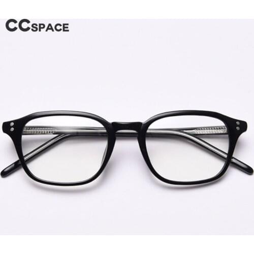 49426 Square Anti-Blue Light Acetate Glasses Frames Rivet Men Women Optical Fashion Computer Eyeglasses