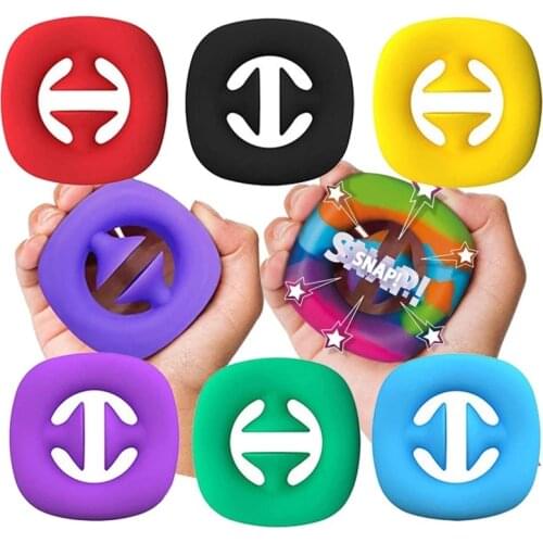Anti Stress Finger Hand Grip Simple Dimple Stress Toys Adult Child Stress Reliever Fidget Toy Decompression Pop Fidget