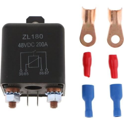 Car Truck 48V 200A Heavy Duty Split Charge Starter ON/OFF Relay With Teminal