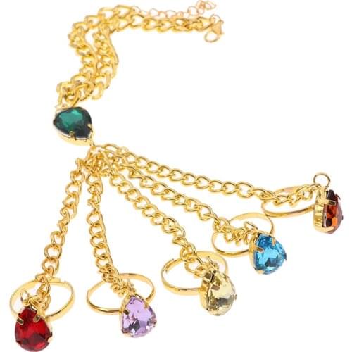 Infinite Power Glove Gauntlet Bracelets Bangles Gem Stone Pulsera For Women Girls Jewelry Gift