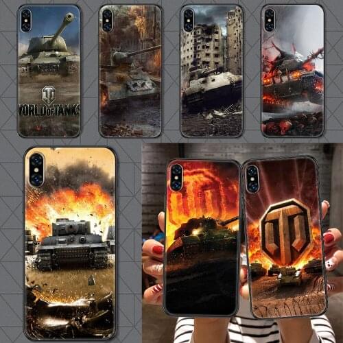 Game World of Tanks Phone Case Cover Hull For iphone 5 5s se 2 6 6s 7 8 12 mini plus X XS XR 11 PRO MAX black silicone back soft