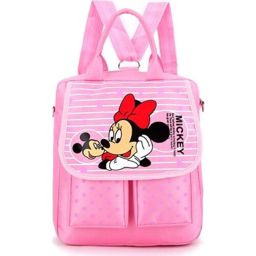 Disney Mickey Mouse Backpack Kids School Bag Cute Minie Mouse Kawaii Bag